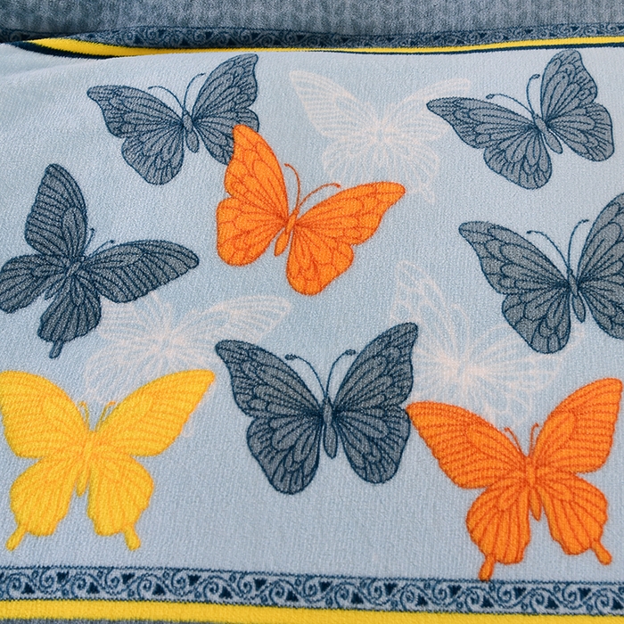 91家纺网 家纺一手货源 找家纺 绒品壹家 2025新款电商直播爆款高克重7斤牛奶绒金貂绒印花床裙款三件套四件套 福蝶纷菲