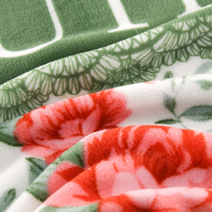 91家纺网 家纺一手货源 找家纺 绒品壹家 2025新款电商直播爆款高克重7斤牛奶绒金貂绒印花床裙款三件套四件套 花的海洋