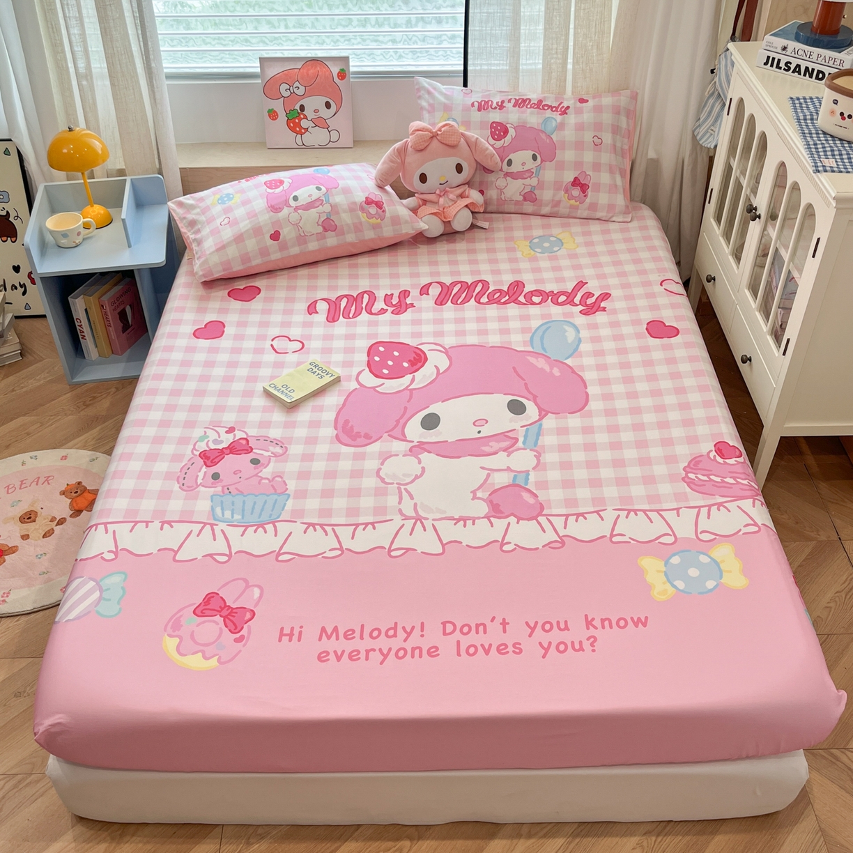 91家纺网 家纺一手货源 找家纺 （总）金爱家 2025新款三丽鸥全棉床笠