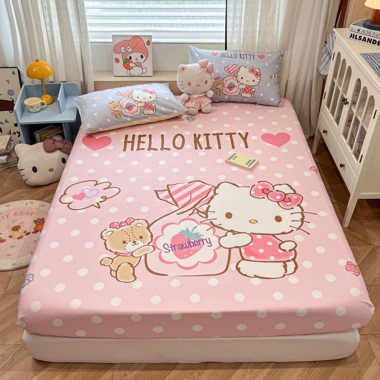 91家纺网 家纺一手货源 找家纺 （总）金爱家 2025新款三丽鸥全棉床笠