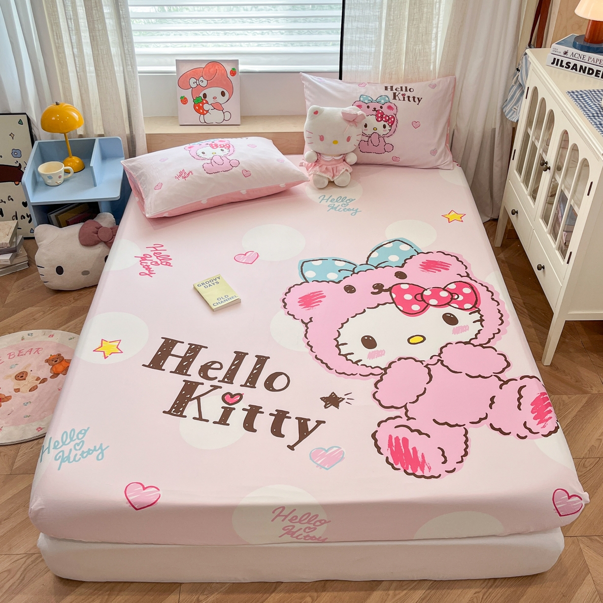 91家纺网 家纺一手货源 找家纺 （总）金爱家 2025新款三丽鸥全棉床笠,纯棉单品-奶芙玉桂狗,纯棉单品-奶黄包布丁狗,纯棉单品-奶油kt,纯棉单品-糖果kt,纯棉单品-babyKitty,单品纯棉-布丁狗伙伴,单品纯棉-星戴美乐蒂,单品纯棉-kt和熊,棉单品-公主美乐蒂,棉单品-香蕉帕哈狗,棉单品-小熊玉桂狗粉