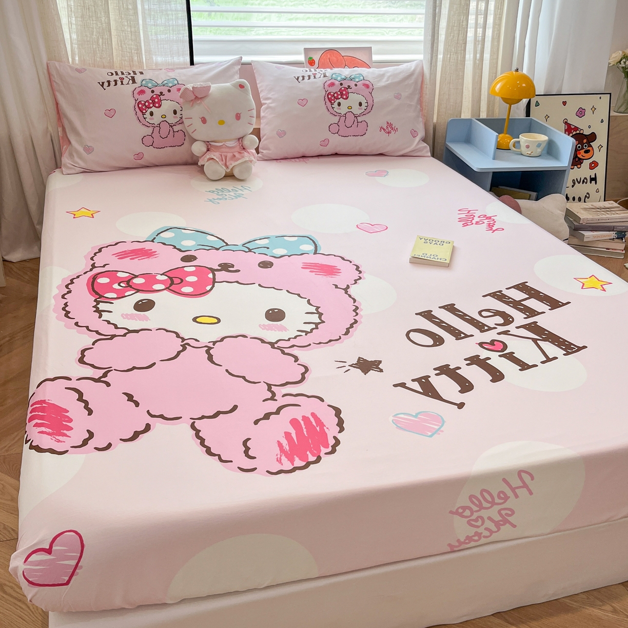 91家纺网 家纺一手货源 找家纺 （总）金爱家 2025新款三丽鸥全棉床笠