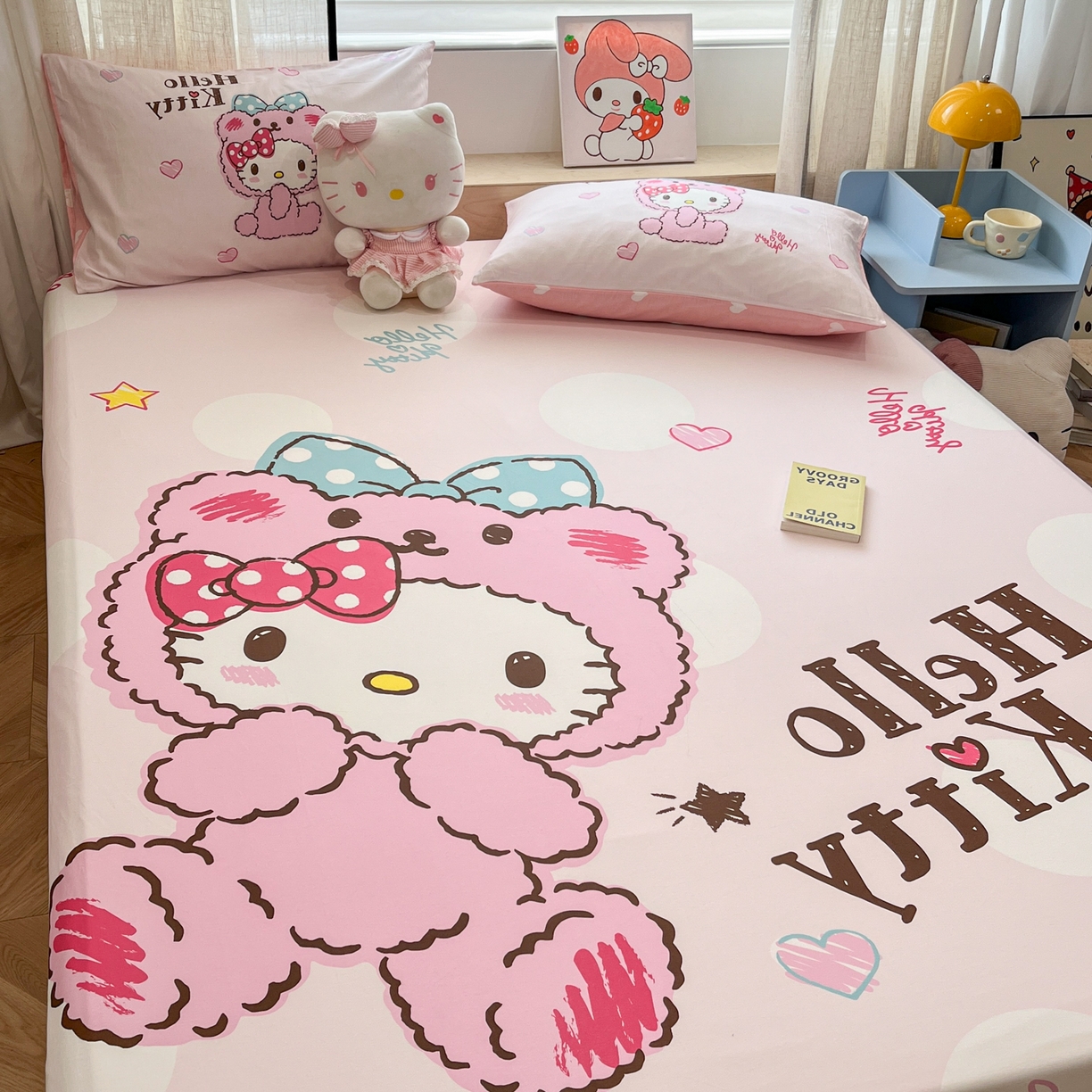 91家纺网 家纺一手货源 找家纺 （总）金爱家 2025新款三丽鸥全棉床笠