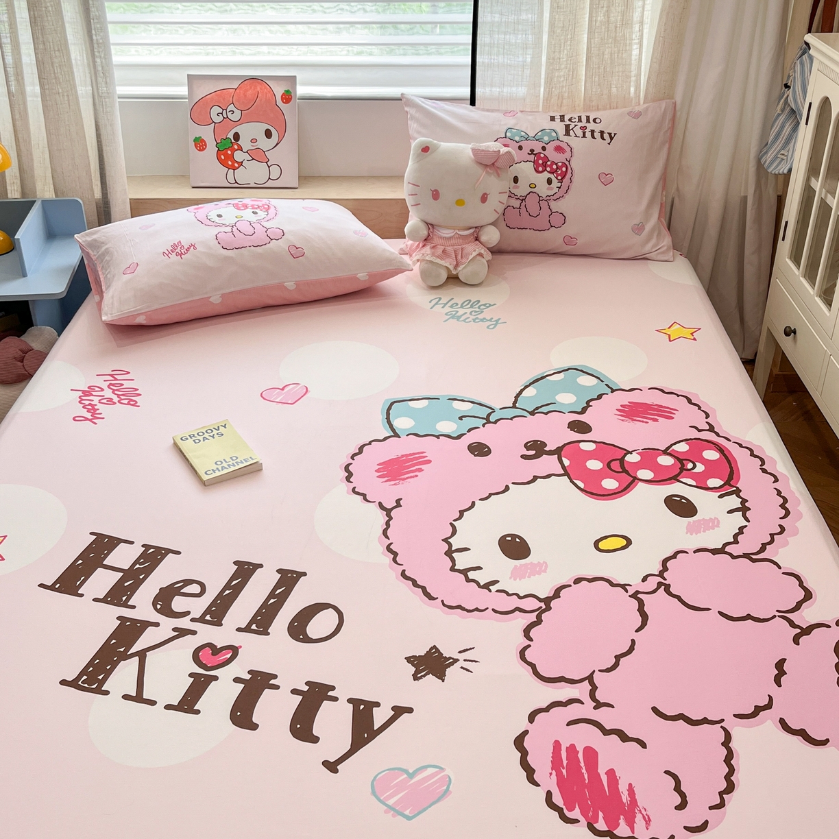 91家纺网 家纺一手货源 找家纺 （总）金爱家 2025新款三丽鸥全棉床笠