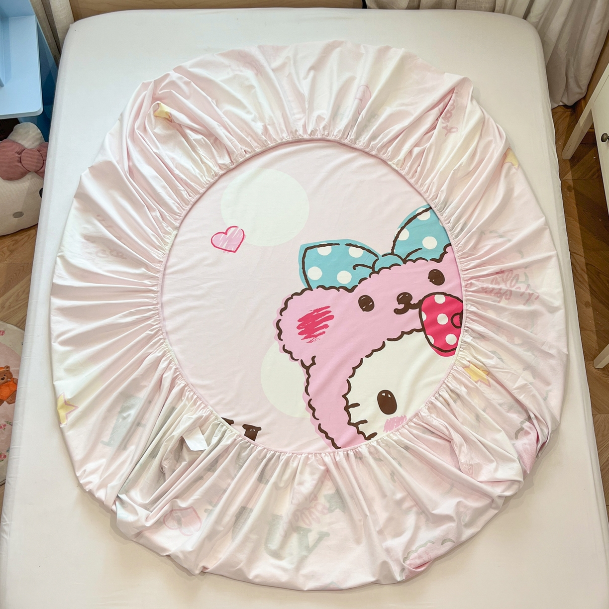 91家纺网 家纺一手货源 找家纺 （总）金爱家 2025新款三丽鸥全棉床笠