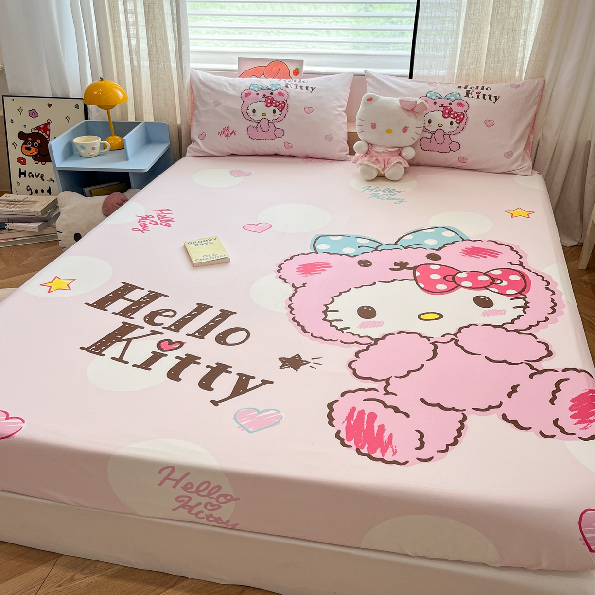 91家纺网 家纺一手货源 找家纺 （总）金爱家 2025新款三丽鸥全棉床笠