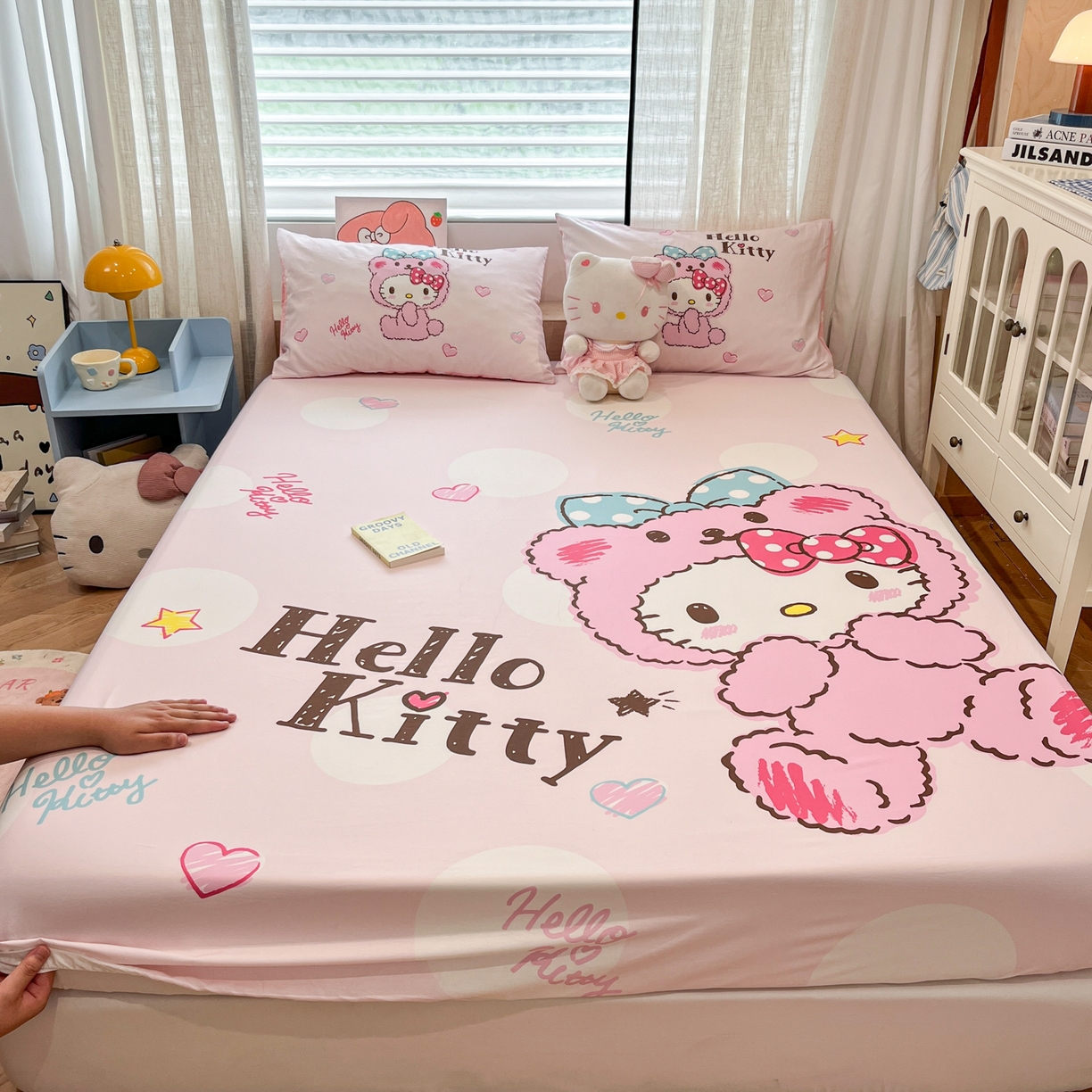 91家纺网 家纺一手货源 找家纺 （总）金爱家 2025新款三丽鸥全棉床笠