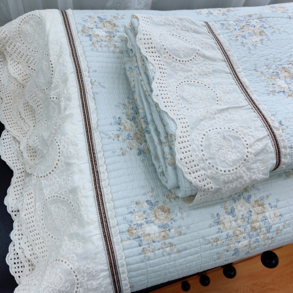 91家纺网 家纺一手货源 找家纺 暖居2025新款欧式浪漫多功能夏被 静香兰阳