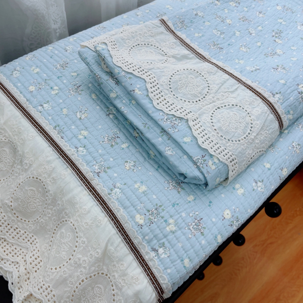 91家纺网 家纺一手货源 找家纺 暖居2025新款欧式浪漫多功能夏被 铃兰微风