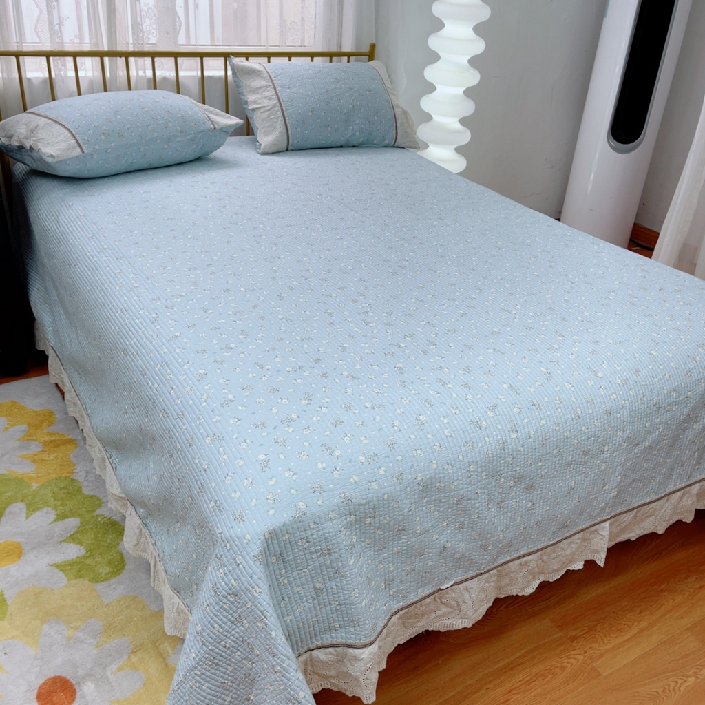 91家纺网 家纺一手货源 找家纺 暖居2025新款欧式浪漫多功能夏被 铃兰微风