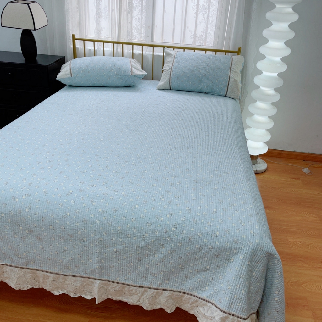 91家纺网 家纺一手货源 找家纺 暖居2025新款欧式浪漫多功能夏被 铃兰微风