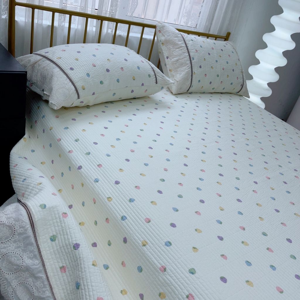 91家纺网 家纺一手货源 找家纺 暖居2025新款欧式浪漫多功能夏被 甜蜜莓莓