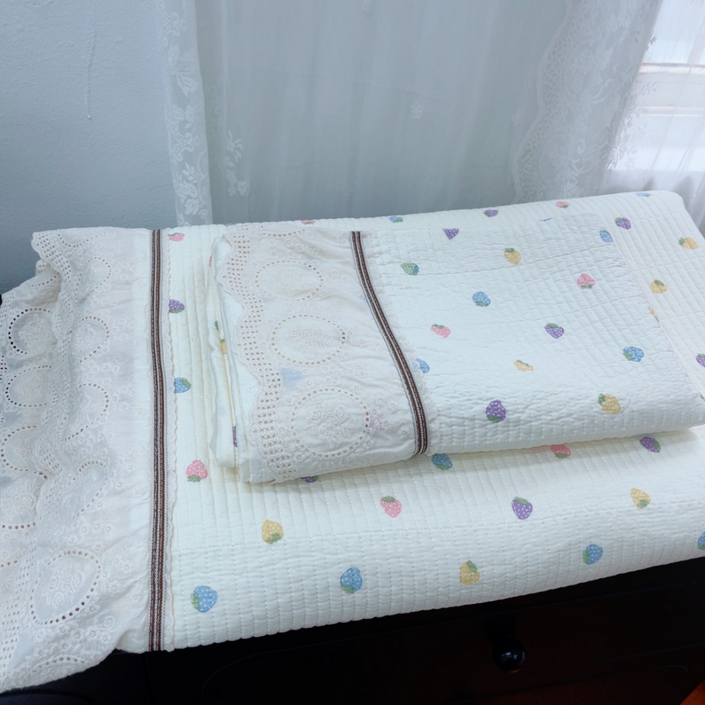 暖居2025新款欧式浪漫多功能夏被 甜蜜莓莓