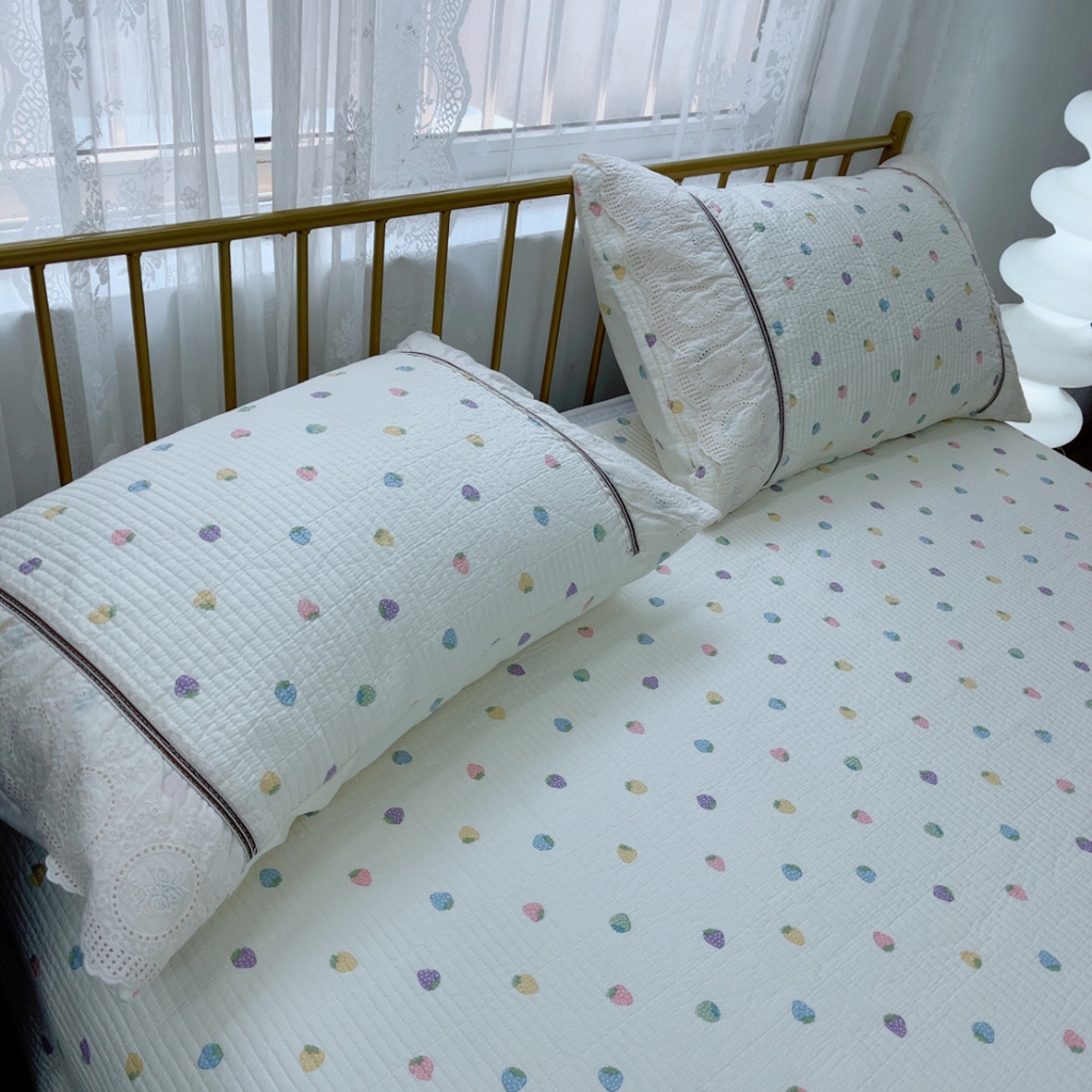 91家纺网 家纺一手货源 找家纺 暖居2025新款欧式浪漫多功能夏被 甜蜜莓莓