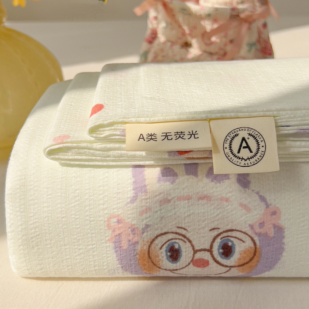 91家纺网 家纺一手货源 找家纺 （总）韩巢家纺 2025新款双层纱儿童卡通风床单寝室单人学生宿舍单床单床单单件单品床单