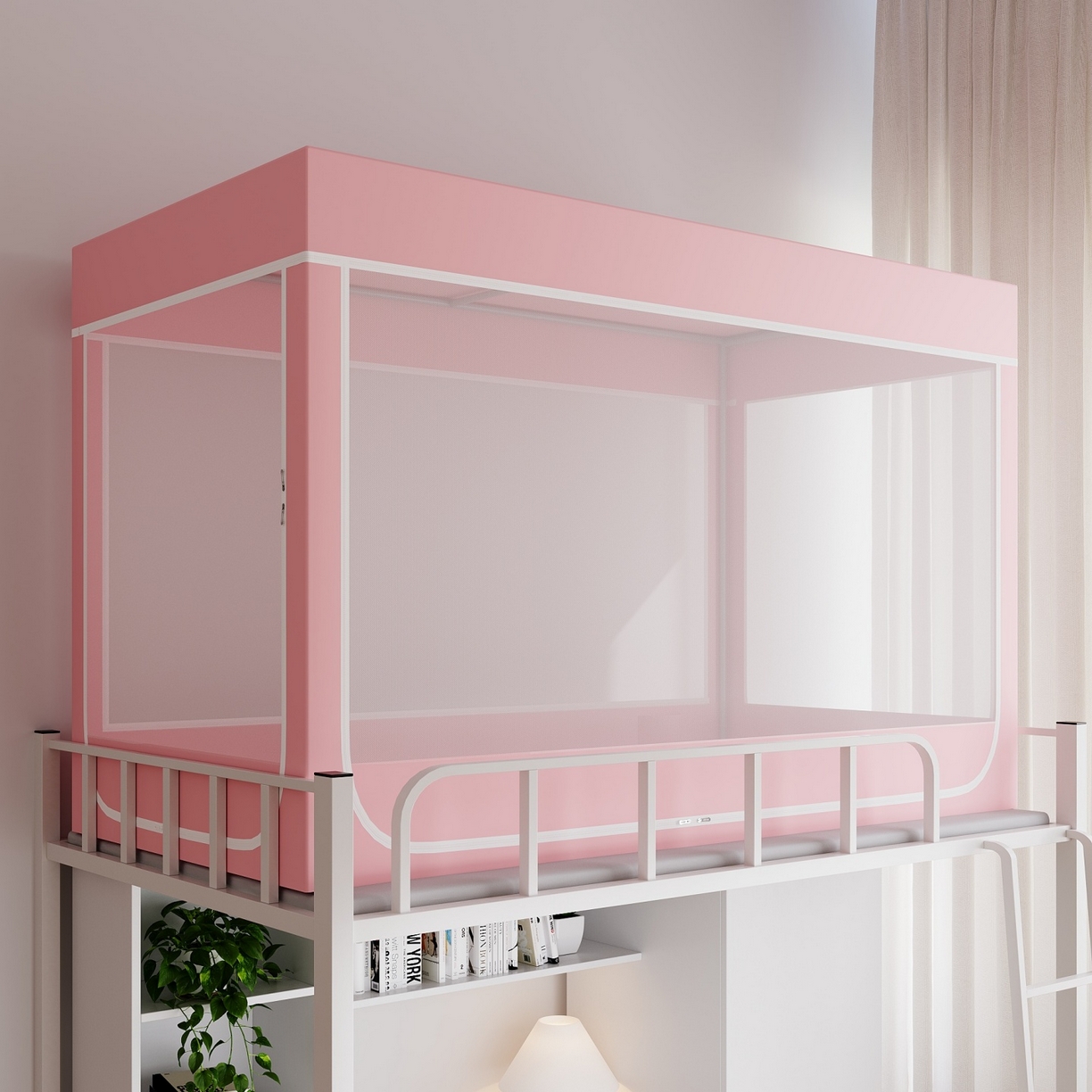 91家纺网 家纺一手货源 找家纺 （总）新太阳蚊帐2025新款纯色简约宿舍蚊帐