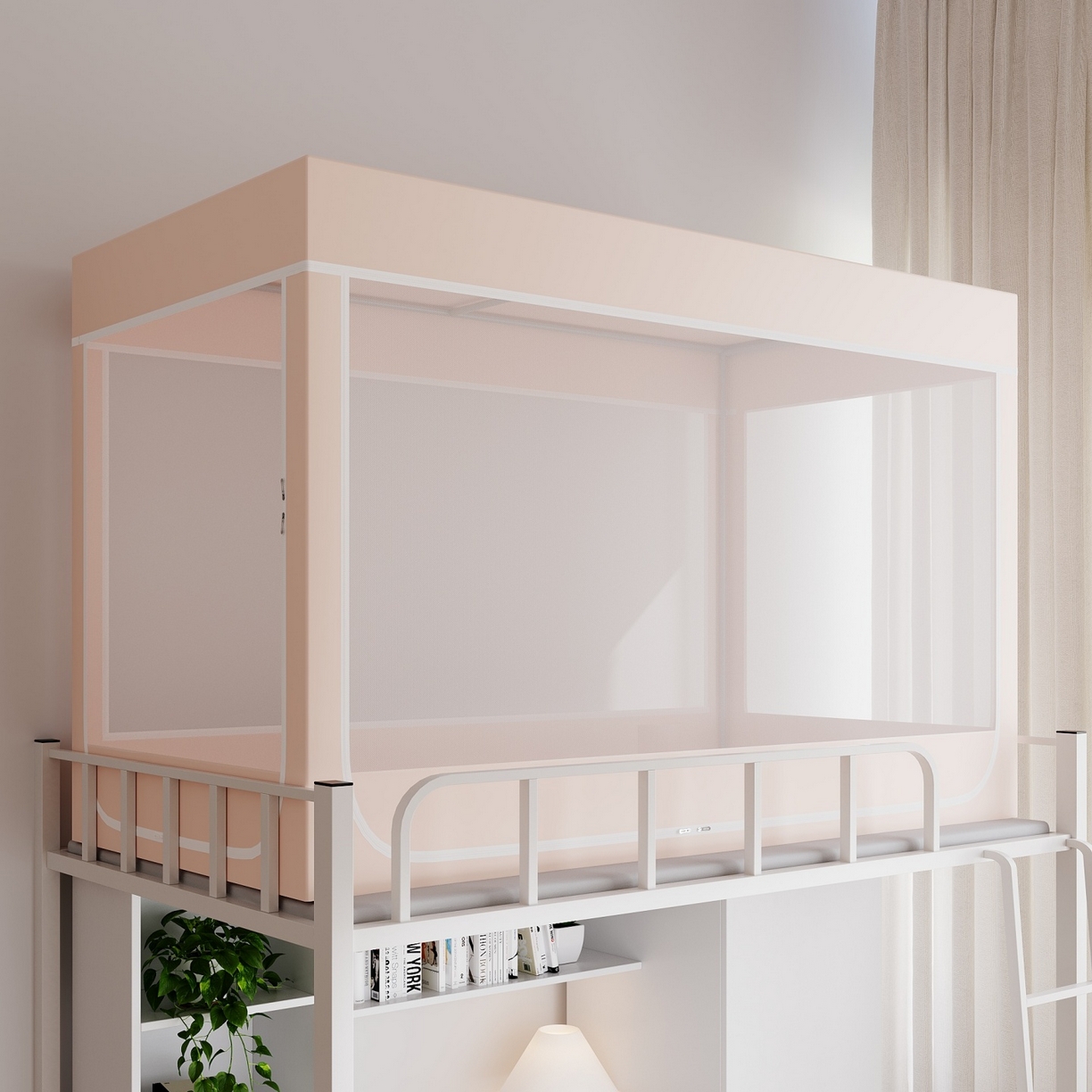 91家纺网 家纺一手货源 找家纺 （总）新太阳蚊帐2025新款纯色简约宿舍蚊帐