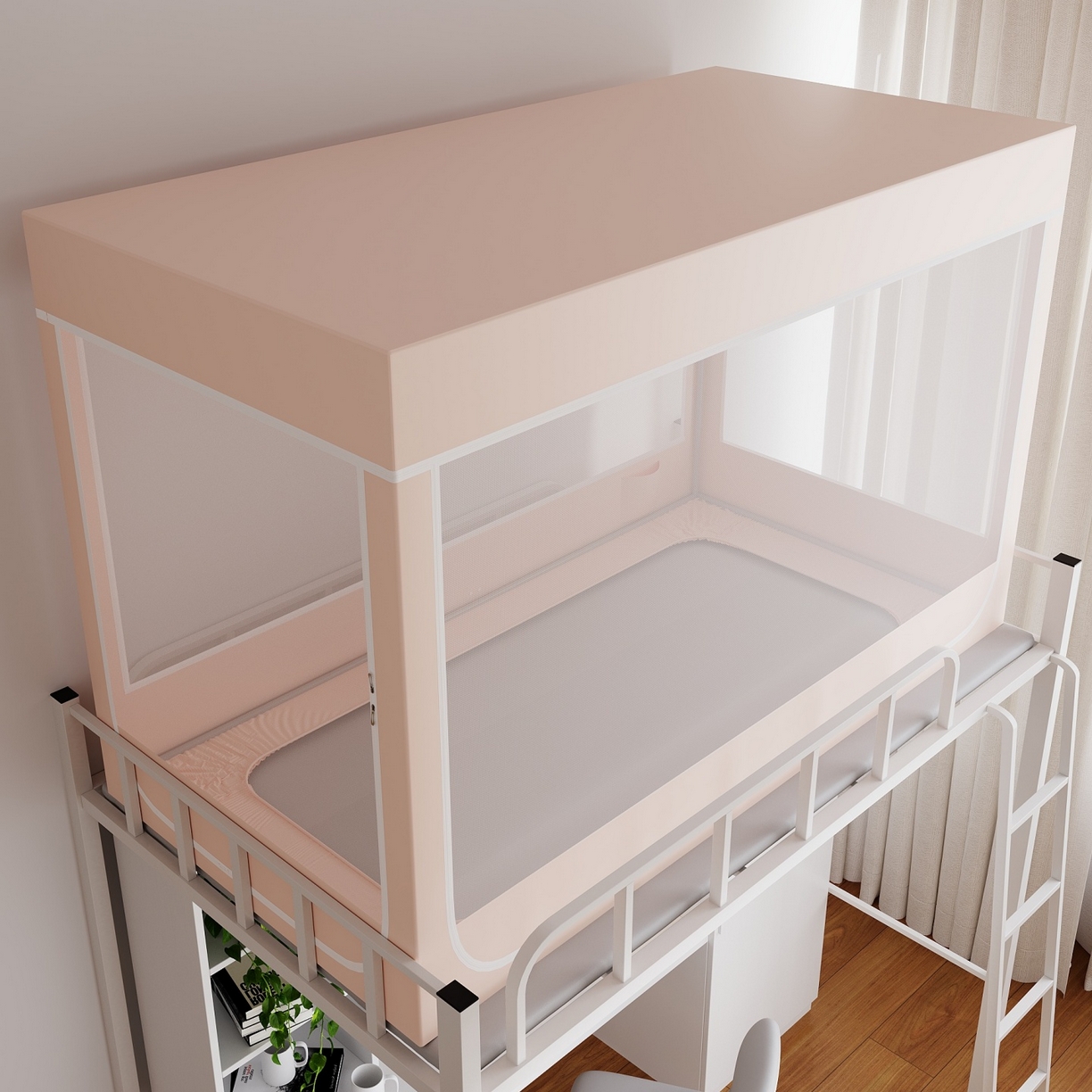 91家纺网 家纺一手货源 找家纺 （总）新太阳蚊帐2025新款纯色简约宿舍蚊帐