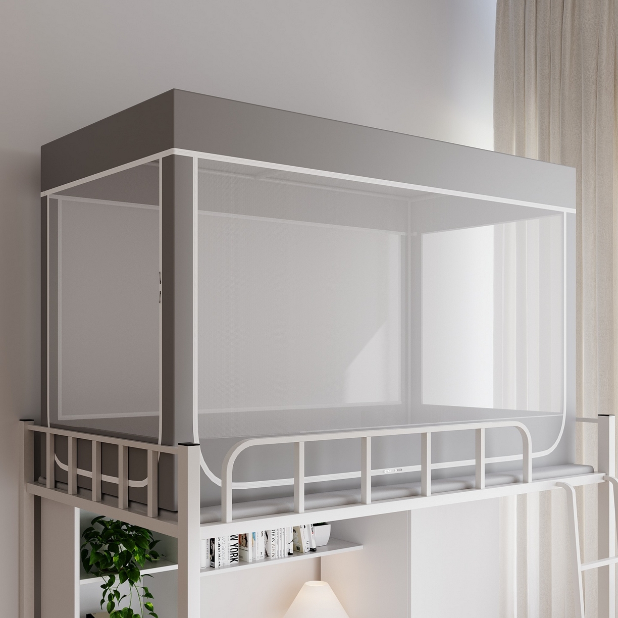 91家纺网 家纺一手货源 找家纺 （总）新太阳蚊帐2025新款纯色简约宿舍蚊帐