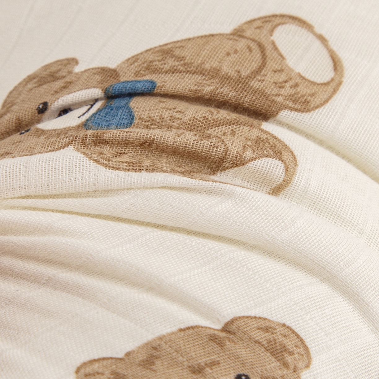 91家纺网 家纺一手货源 找家纺 织布人 2025新款枕芯A类全棉双层纱婴幼儿童枕头午睡枕学生宿舍专用枕芯 A类婴幼儿童枕-绅士熊