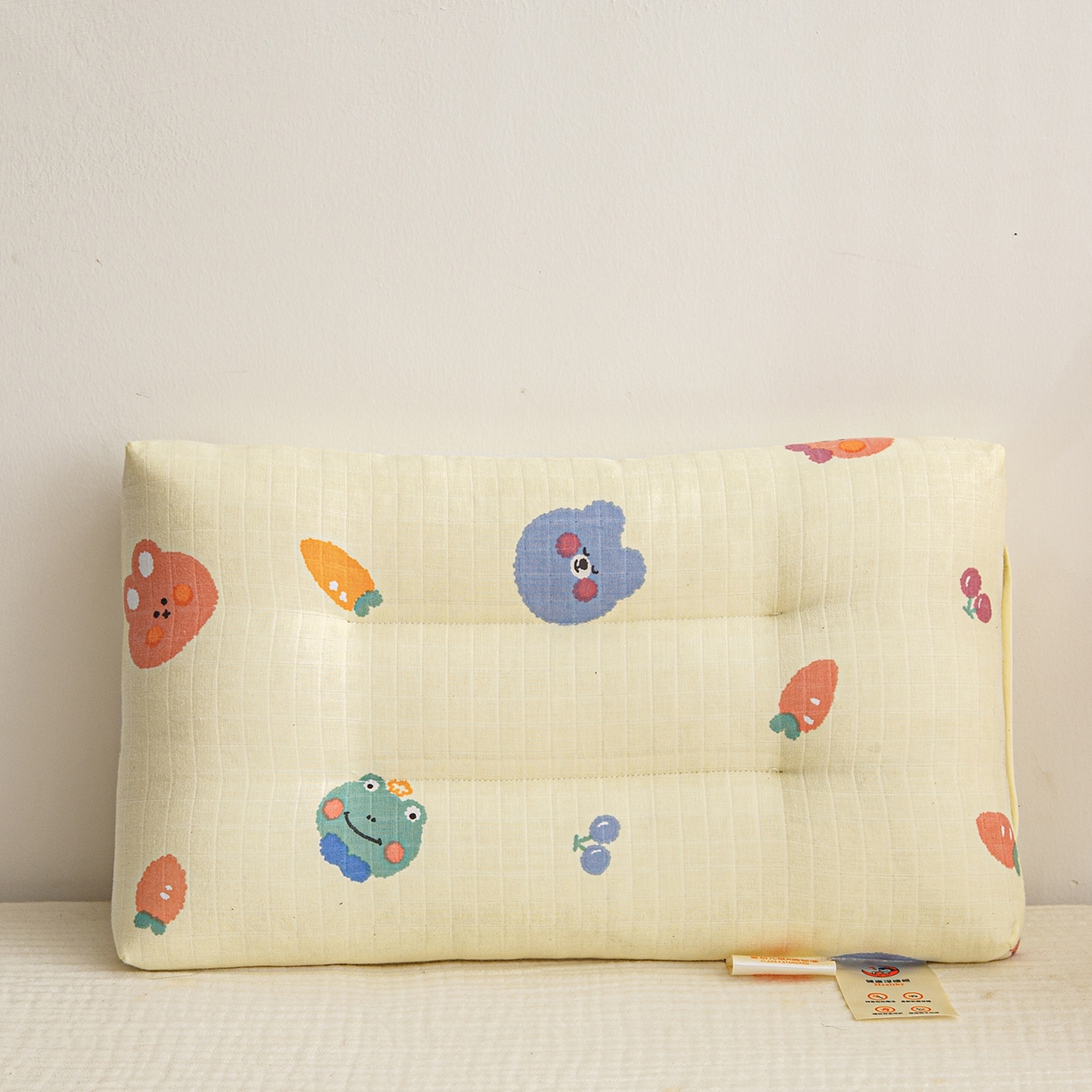 91家纺网 家纺一手货源 找家纺 织布人 2025新款枕芯A类全棉双层纱婴幼儿童枕头午睡枕学生宿舍专用枕芯 A类婴幼儿童枕-软绒宝贝