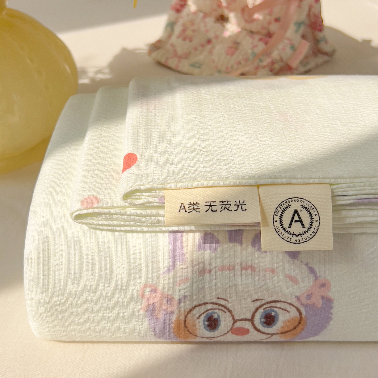 91家纺网 家纺一手货源 找家纺 （总）韩巢家纺 2025新款双层纱儿童卡通风床单寝室单人学生宿舍单床单床单单件单品床单