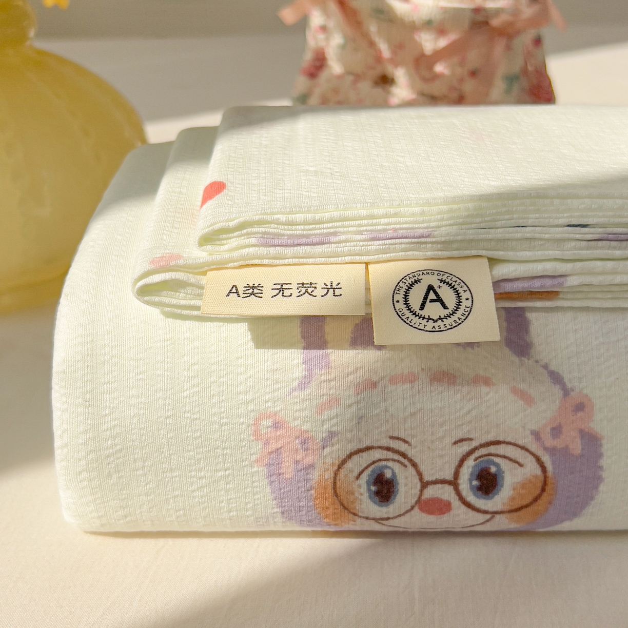 91家纺网 家纺一手货源 找家纺 （总）韩巢家纺 2025新款双层纱儿童卡通风床单寝室单人学生宿舍单床单床单单件单品床单