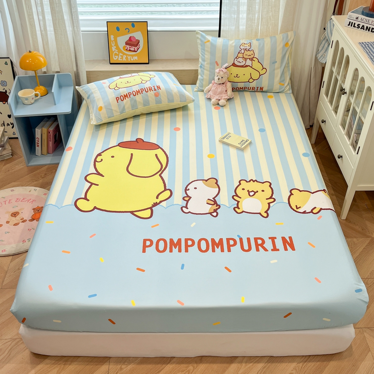 金爱家 2025新款三丽鸥全棉床笠 单品纯棉-布丁狗伙伴