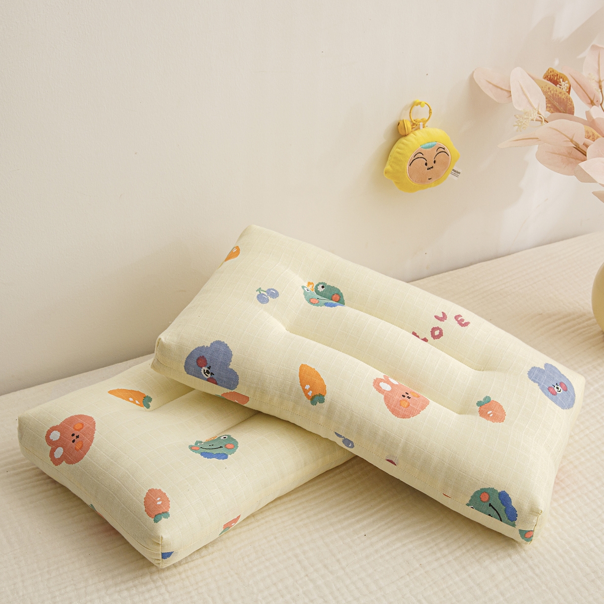 91家纺网 家纺一手货源 找家纺 织布人 2025新款枕芯A类全棉双层纱婴幼儿童枕头午睡枕学生宿舍专用枕芯 A类婴幼儿童枕-软绒宝贝