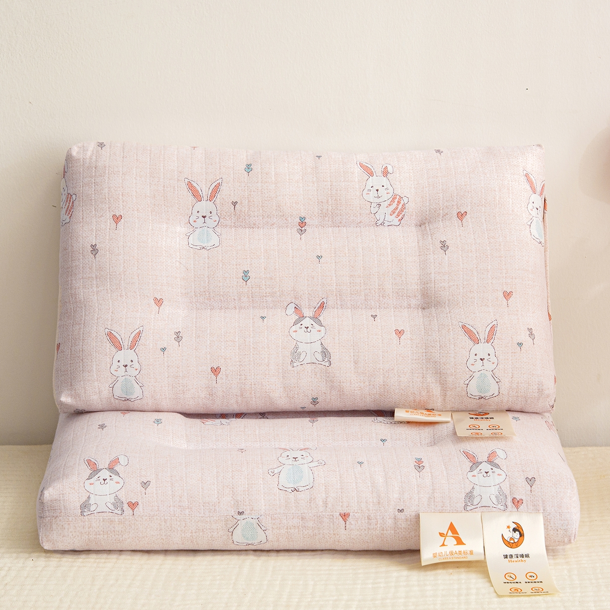 91家纺网 家纺一手货源 找家纺 （总）织布人 2025新款枕芯A类全棉双层纱婴幼儿童枕头午睡枕学生宿舍专用枕芯