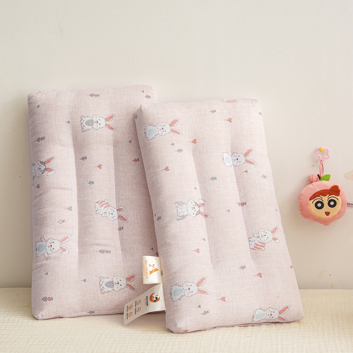 91家纺网 家纺一手货源 找家纺 （总）织布人 2025新款枕芯A类全棉双层纱婴幼儿童枕头午睡枕学生宿舍专用枕芯