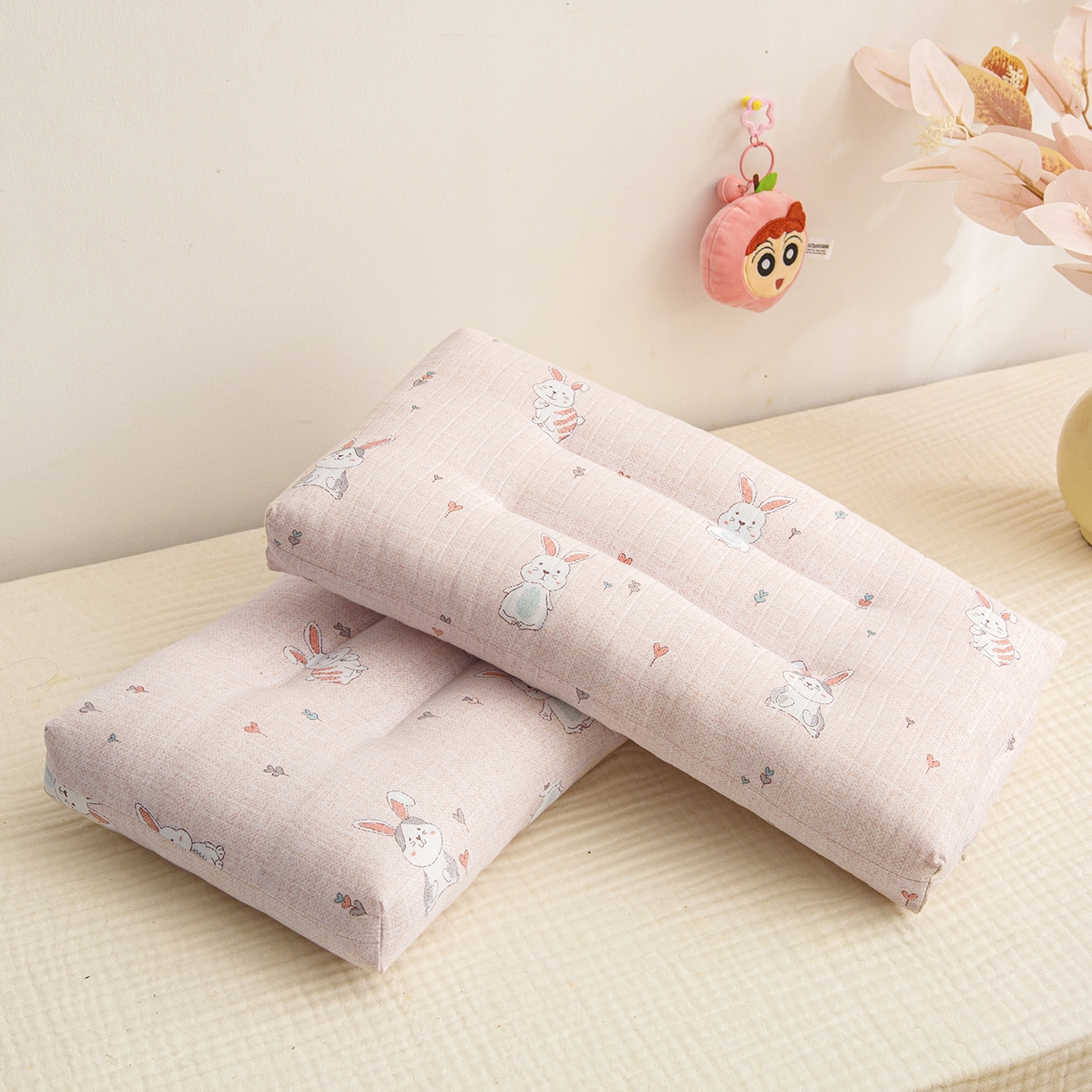 91家纺网 家纺一手货源 找家纺 （总）织布人 2025新款枕芯A类全棉双层纱婴幼儿童枕头午睡枕学生宿舍专用枕芯