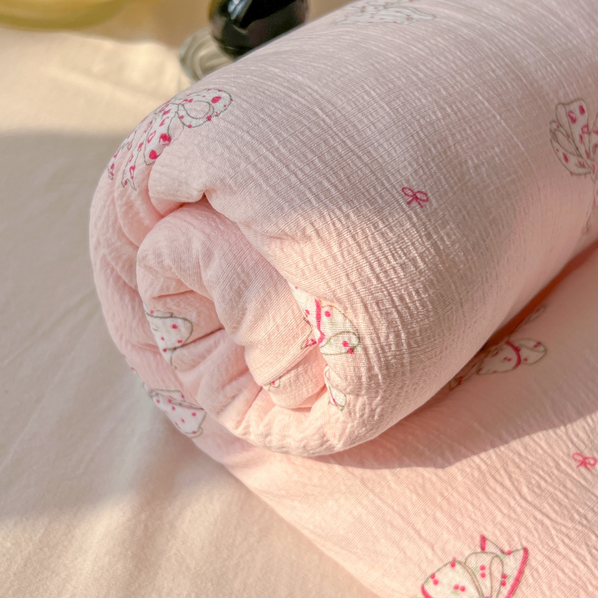 91家纺网 家纺一手货源 找家纺 韩巢家纺 2025新款双层纱儿童卡通风床单寝室单人学生宿舍单床单床单单件单品床单 心愿