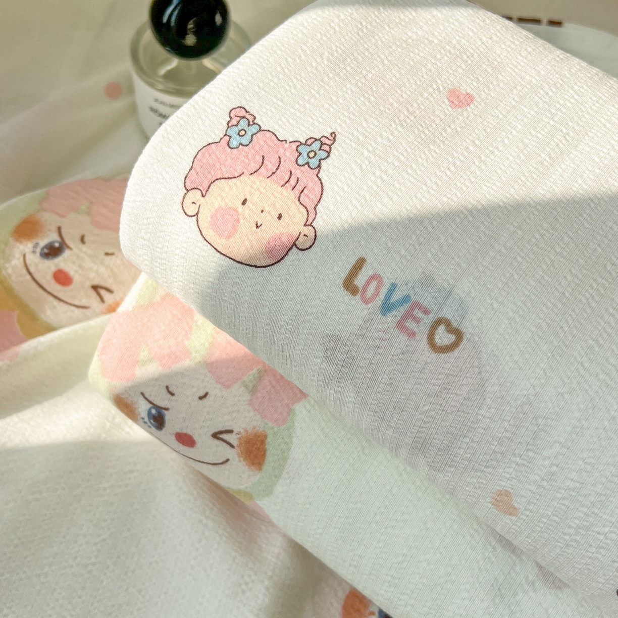 91家纺网 家纺一手货源 找家纺 韩巢家纺 2025新款双层纱儿童卡通风床单寝室单人学生宿舍单床单床单单件单品床单 组合图