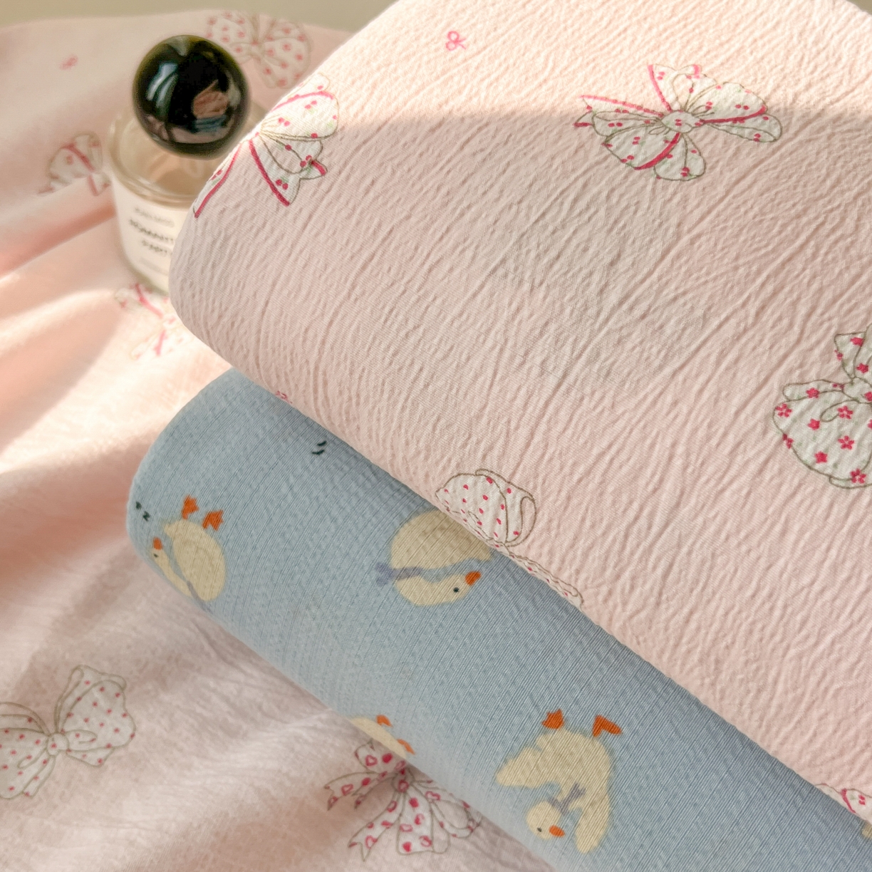 91家纺网 家纺一手货源 找家纺 韩巢家纺 2025新款双层纱儿童卡通风床单寝室单人学生宿舍单床单床单单件单品床单 组合图