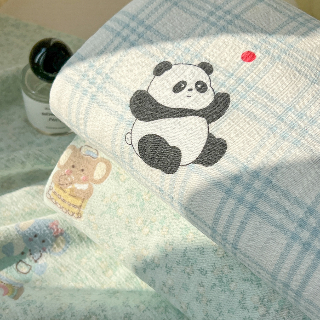 91家纺网 家纺一手货源 找家纺 韩巢家纺 2025新款双层纱儿童卡通风床单寝室单人学生宿舍单床单床单单件单品床单 组合图