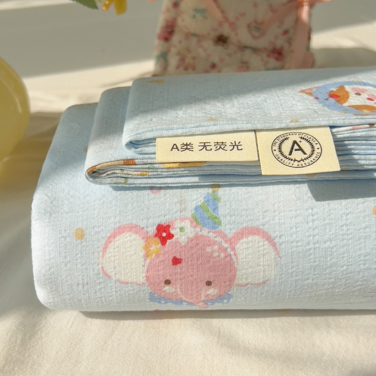 91家纺网 家纺一手货源 找家纺 （总）韩巢家纺 2025新款双层纱儿童卡通风床单寝室单人学生宿舍单床单床单单件单品床单