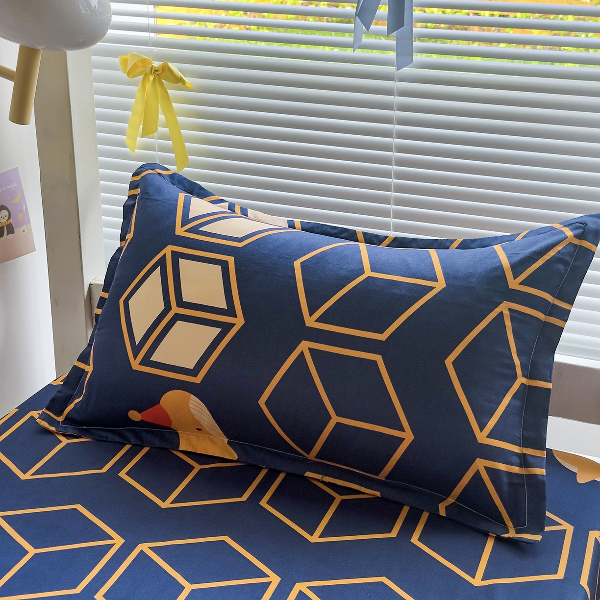 91家纺网 家纺一手货源 找家纺 曼璐家纺 2025新款芦荟棉床单单件床单三件套单床单磨毛印花亲肤外贸跨境可定制花型尺寸 立方世界