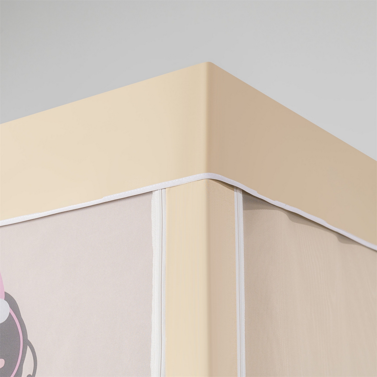 91家纺网 家纺一手货源 找家纺 2025新款多层复合夹层强遮光学生蚊帐 萌兽奇遇