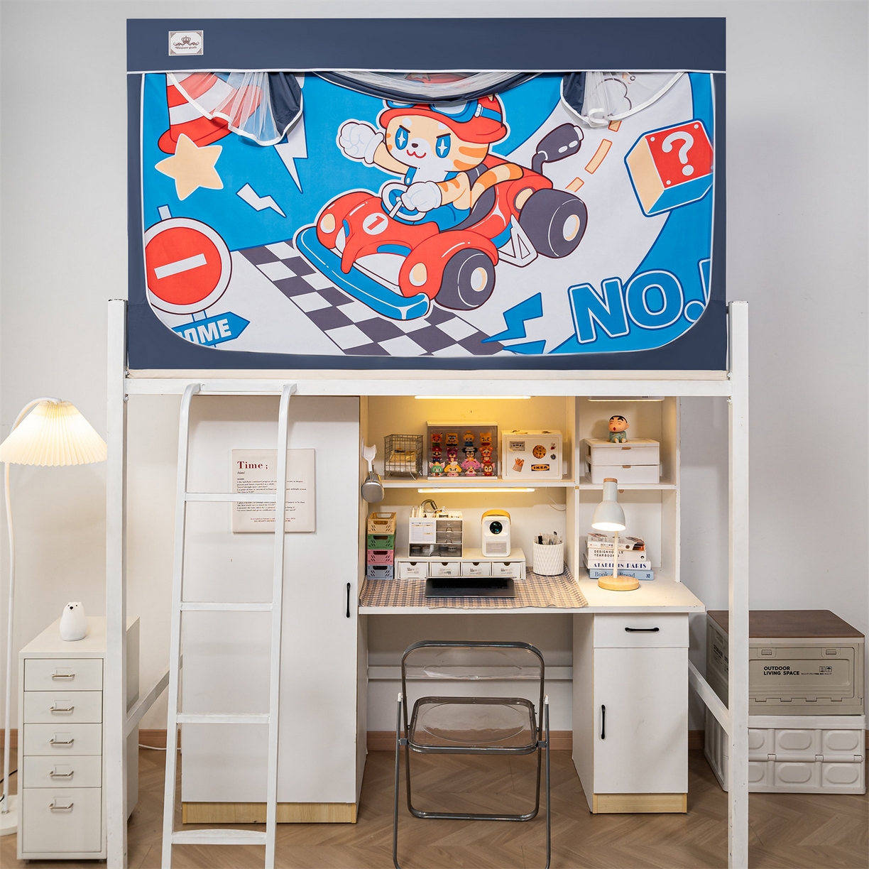 91家纺网 家纺一手货源 找家纺 2025新款多层复合夹层强遮光学生蚊帐 喵速卡丁