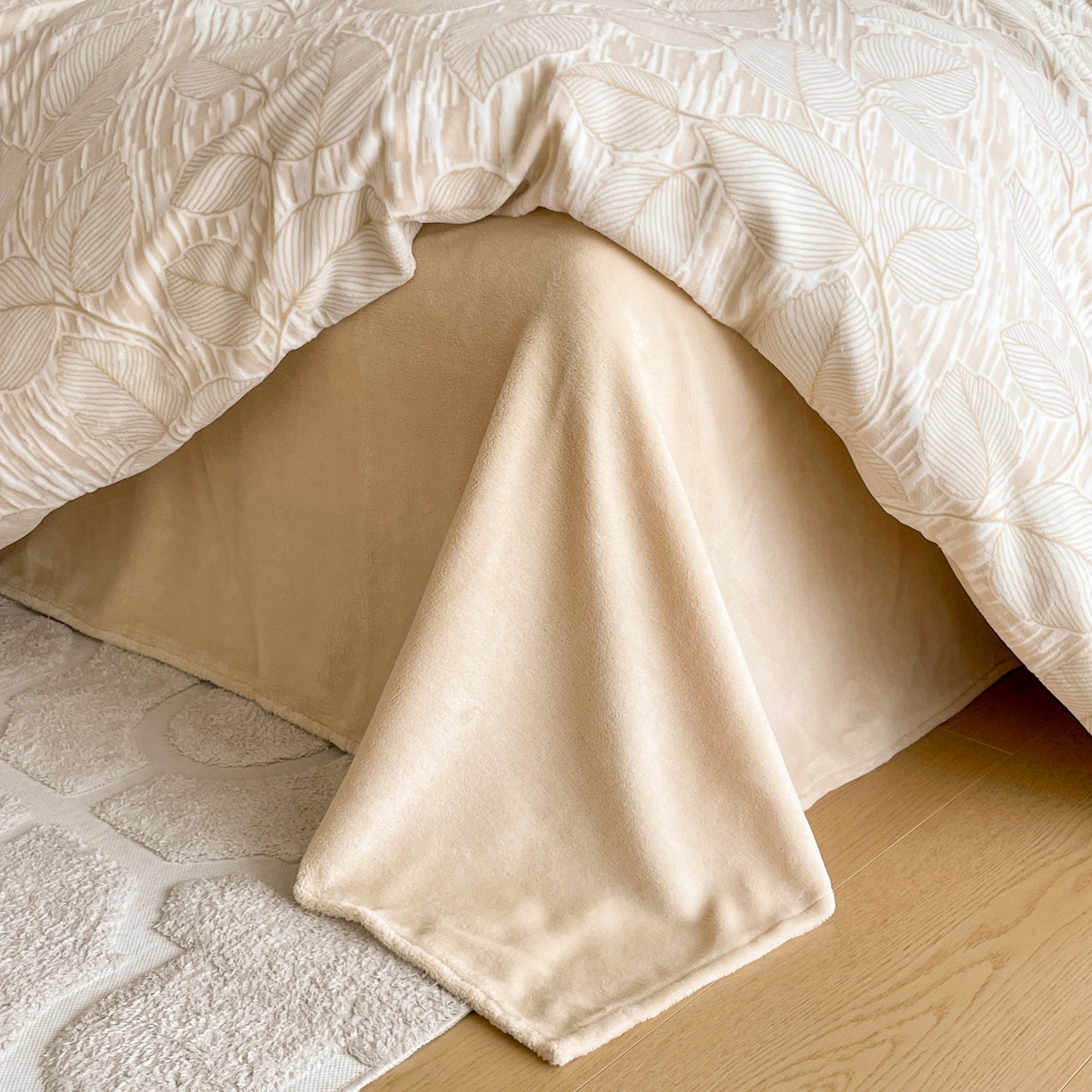 91家纺网 家纺一手货源 找家纺 居易简 2025新款A类高克重牛奶绒立体浮雕四件套 仲夏晨歌