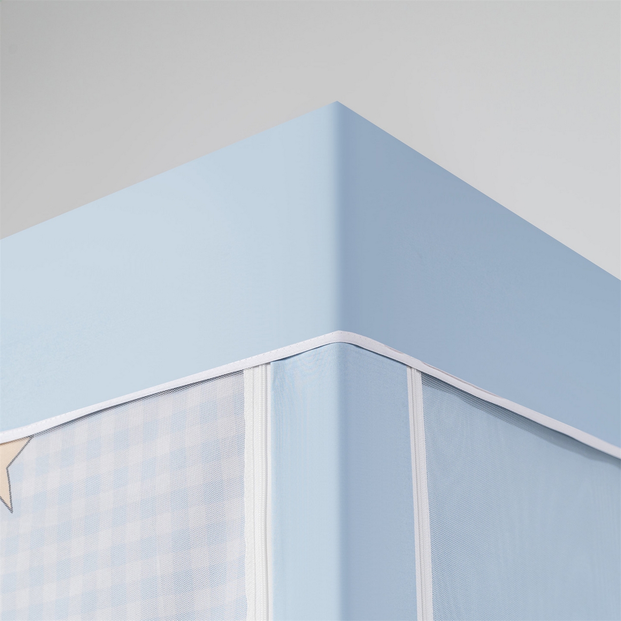 91家纺网 家纺一手货源 找家纺 2025新款多层复合夹层强遮光学生蚊帐 睡汪奇妙夜