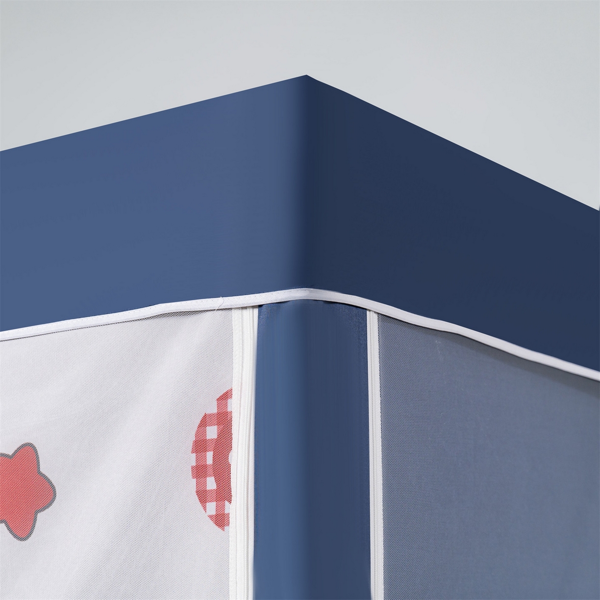 91家纺网 家纺一手货源 找家纺 2025新款多层复合夹层强遮光学生蚊帐 小熊派对