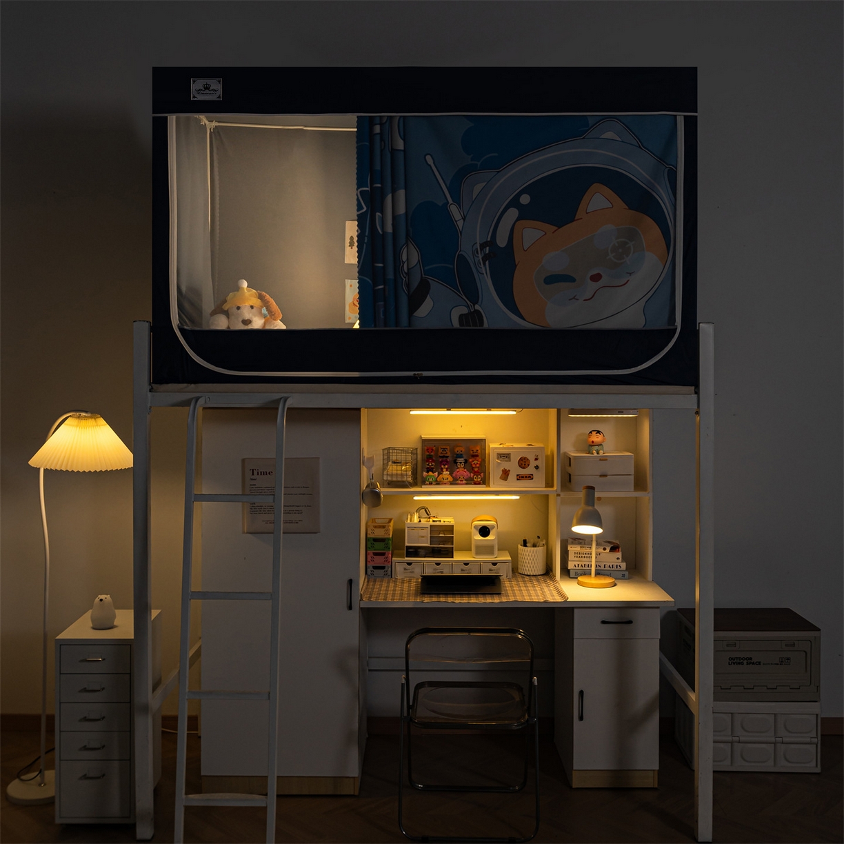 91家纺网 家纺一手货源 找家纺 2025新款多层复合夹层强遮光学生蚊帐 萌宠英雄