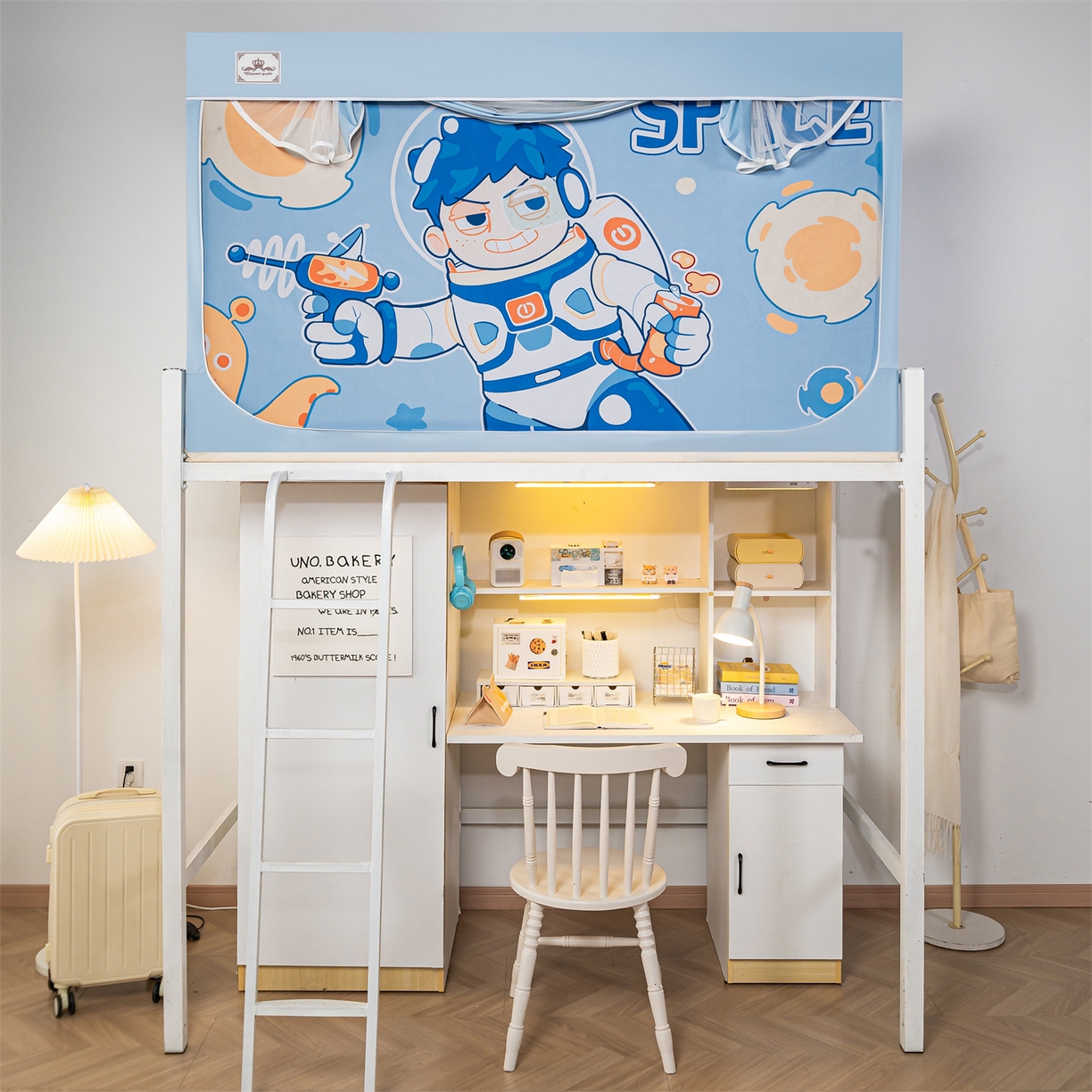 2025新款多层复合夹层强遮光学生蚊帐 探索宇宙