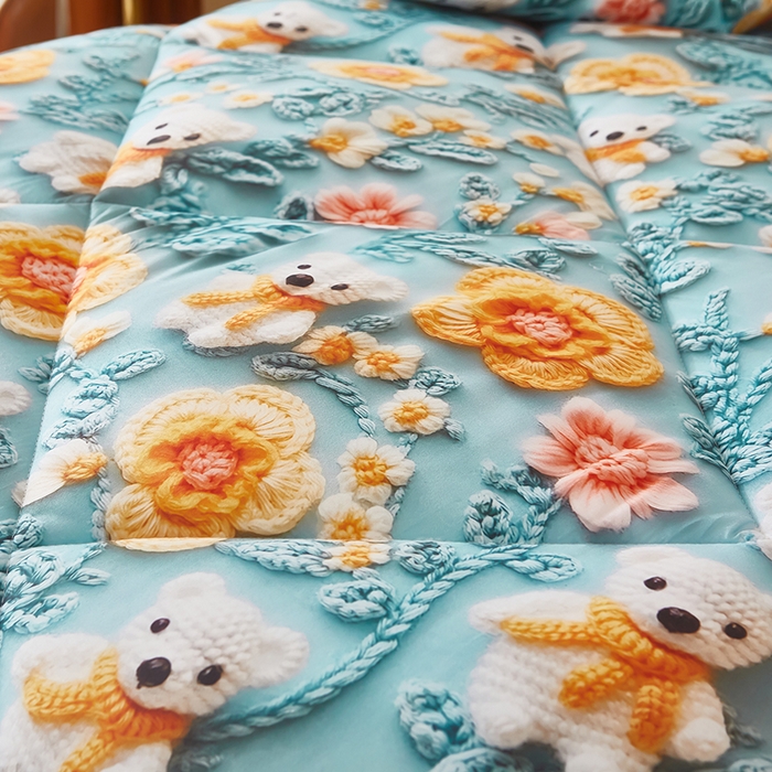 91家纺网 家纺一手货源 找家纺 （总）南方印象 2025新款立体印花冬被被子被芯大豆被