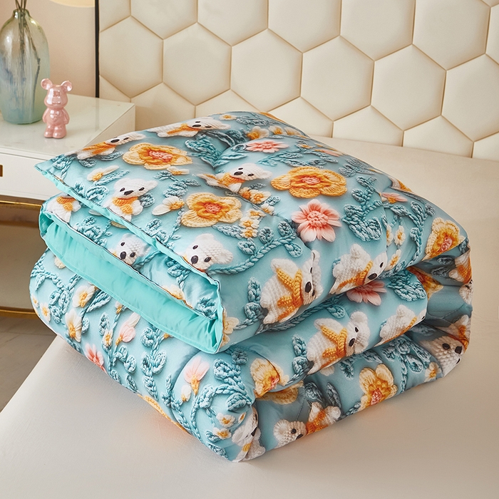 91家纺网 家纺一手货源 找家纺 （总）南方印象 2025新款立体印花冬被被子被芯大豆被