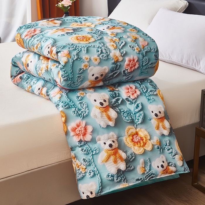 91家纺网 家纺一手货源 找家纺 （总）南方印象 2025新款立体印花冬被被子被芯大豆被