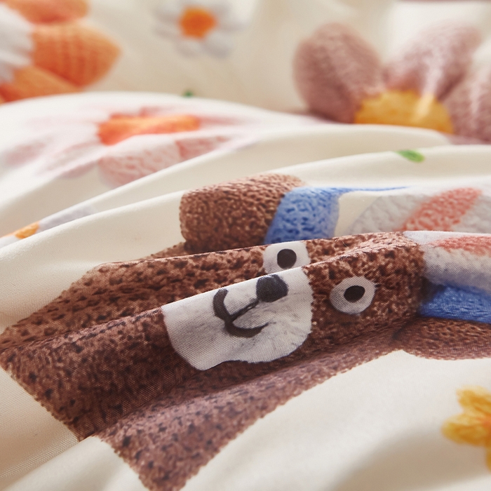 91家纺网 家纺一手货源 找家纺 南方印象 2025新款立体印花冬被被子被芯大豆被 萌宠