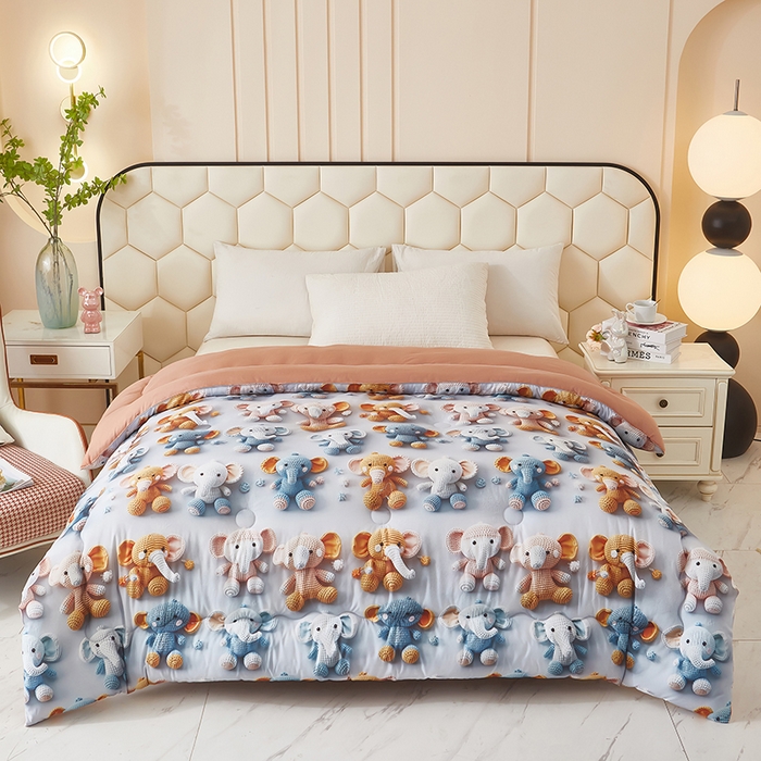 南方印象 2025新款立体印花冬被被子被芯大豆被 顽皮象